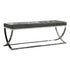 Walton Rectangle Upholstered Tufted Bench Black 501156