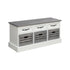 Alma 3-drawer Storage Bench White and Weathered Grey 501196