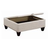 McLoughlin Upholstered Sectional Cream 501840