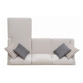 McLoughlin Upholstered Sectional Cream 501840