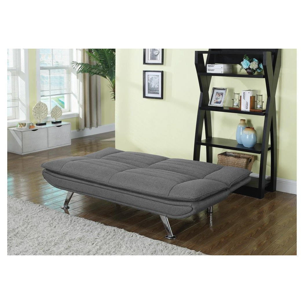 Julian Upholstered Sofa Bed with Pillow-top Seating Grey 503966