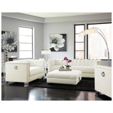 Chaviano Tufted Upholstered Sofa Pearl White 505391
