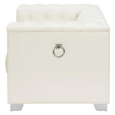 Chaviano Tufted Upholstered Chair Pearl White 505393