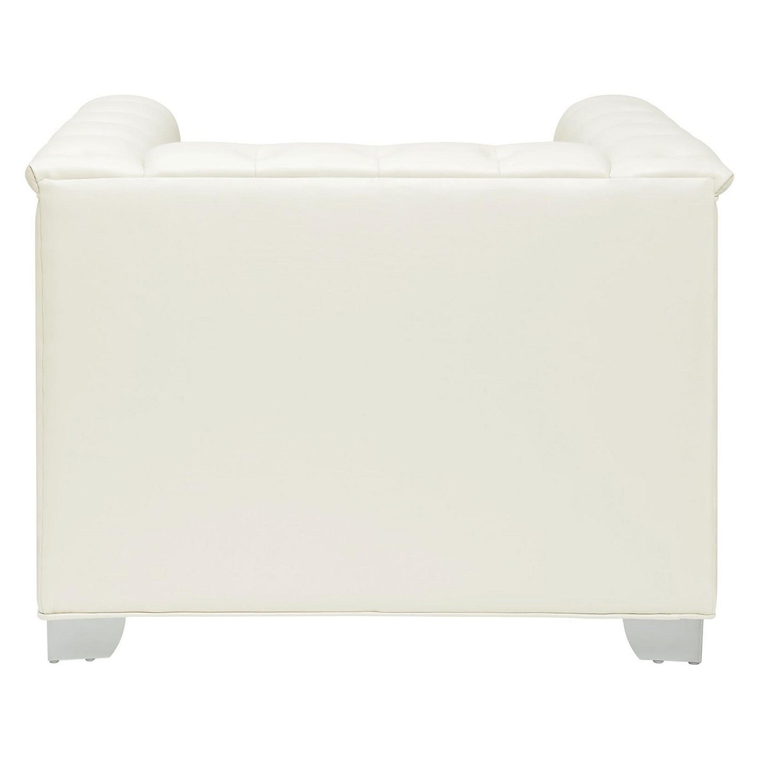 Chaviano Tufted Upholstered Chair Pearl White 505393