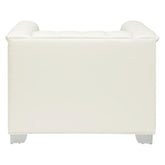 Chaviano Tufted Upholstered Chair Pearl White 505393
