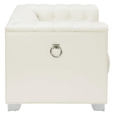 Chaviano Tufted Upholstered Chair Pearl White 505393