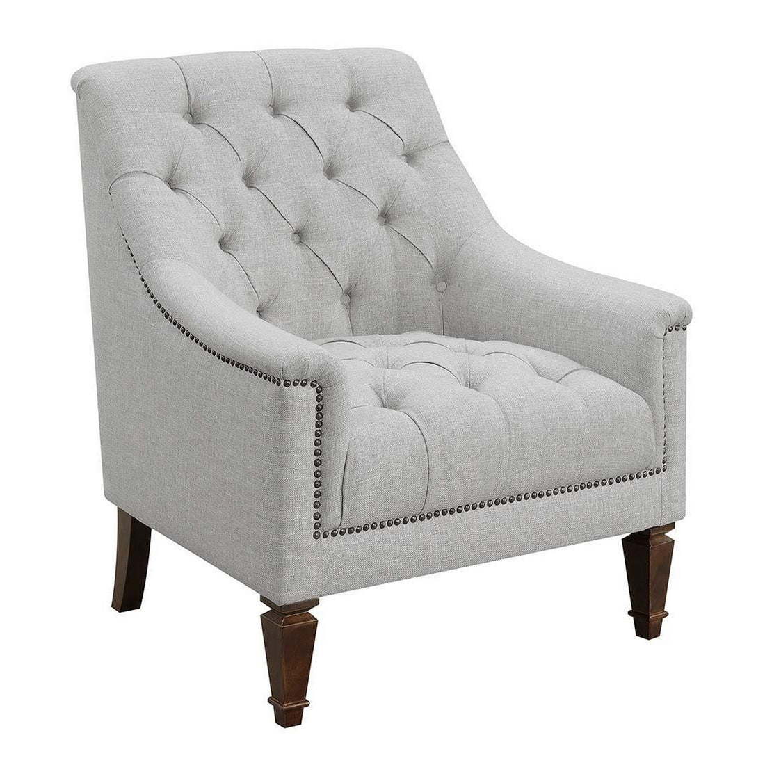 Avonlea Sloped Arm Upholstered Chair Grey 505643