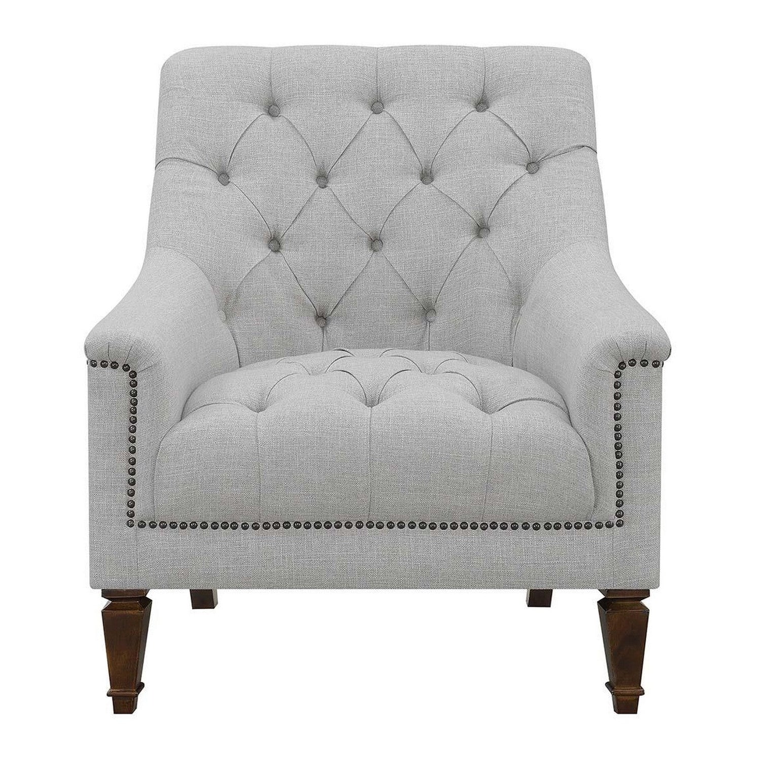 Avonlea Sloped Arm Upholstered Chair Grey 505643