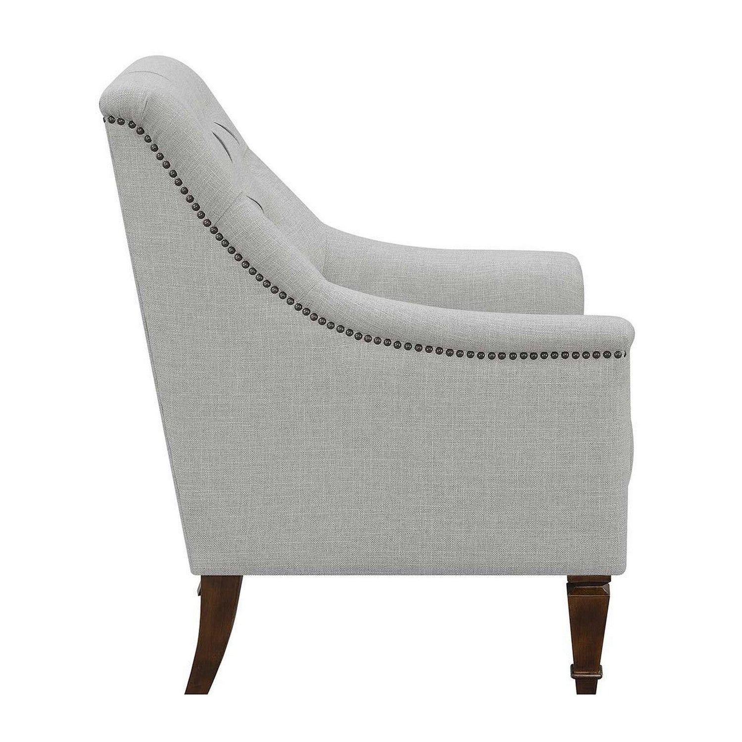 Avonlea Sloped Arm Upholstered Chair Grey 505643
