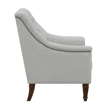 Avonlea Sloped Arm Upholstered Chair Grey 505643