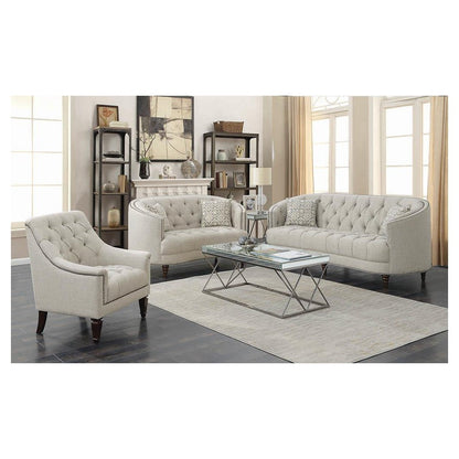 Avonlea Sloped Arm Upholstered Chair Grey 505643
