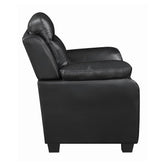 Finley Tufted Upholstered Sofa Black 506551