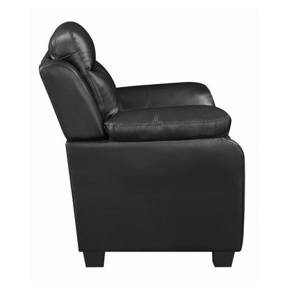 Finley Tufted Upholstered Sofa Black 506551