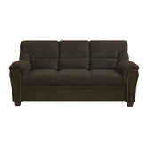 Clemintine Upholstered Sofa with Nailhead Trim Brown 506571
