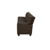 Clemintine Upholstered Sofa with Nailhead Trim Brown 506571