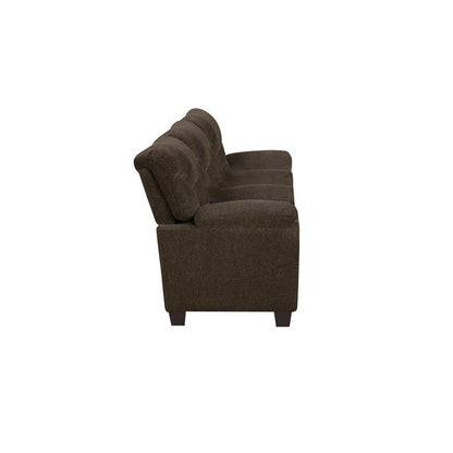 Clemintine Upholstered Sofa with Nailhead Trim Brown 506571