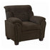 Clemintine Upholstered Chair with Nailhead Trim Brown 506573