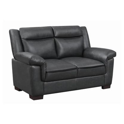 Arabella Pillow Top Upholstered Loveseat Grey 506592