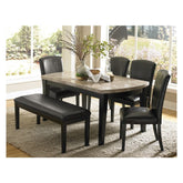DINING TABLE, MARBLE TOP 5070-64