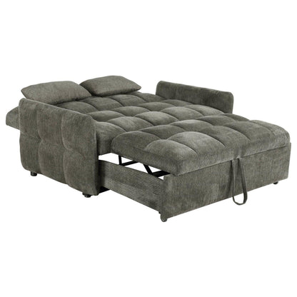 Cotswold Tufted Cushion Sleeper Sofa Bed Brown 508308