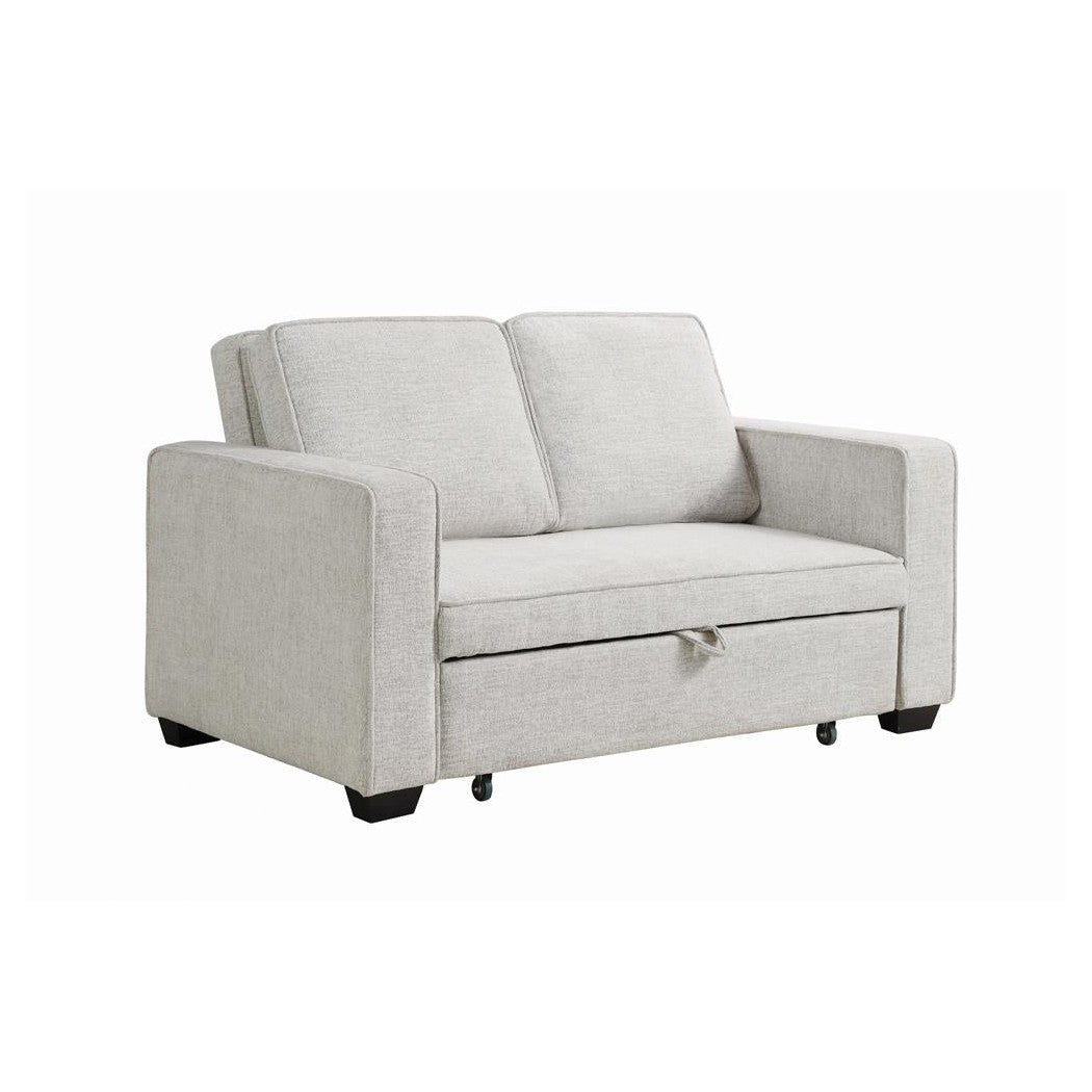 Helene Upholstered Sleeper Sofa Bed Beige 508369
