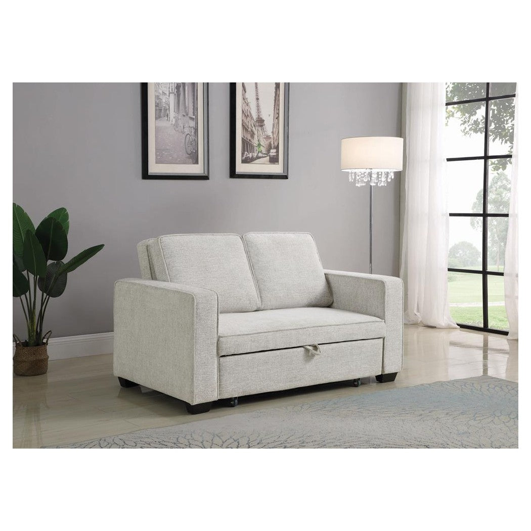 Helene Upholstered Sleeper Sofa Bed Beige 508369