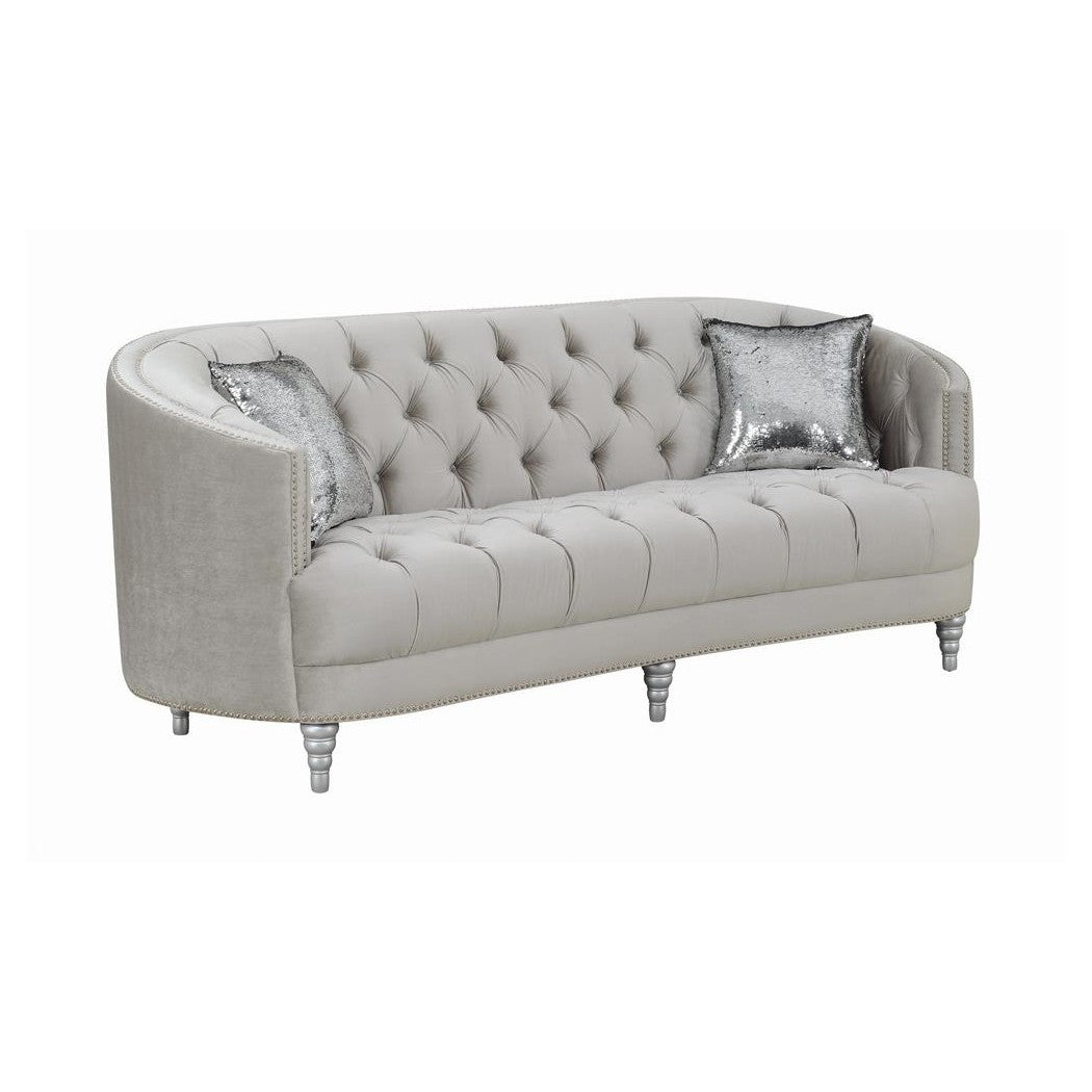 Avonlea Sloped Arm Tufted Sofa Grey 508461