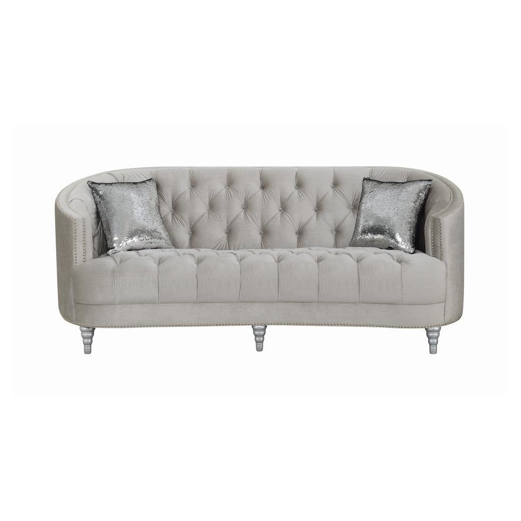 Avonlea Sloped Arm Tufted Sofa Grey 508461