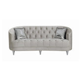 Avonlea Sloped Arm Tufted Sofa Grey 508461