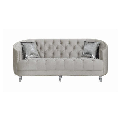 Avonlea Sloped Arm Tufted Sofa Grey 508461