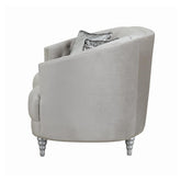 Avonlea Sloped Arm Tufted Sofa Grey 508461