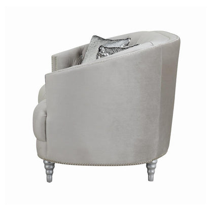 Avonlea Sloped Arm Tufted Sofa Grey 508461