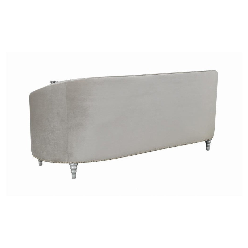Avonlea Sloped Arm Tufted Sofa Grey 508461