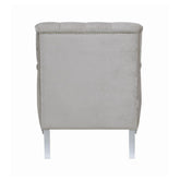 Avonlea Sloped Arm Tufted Chair Grey 508463