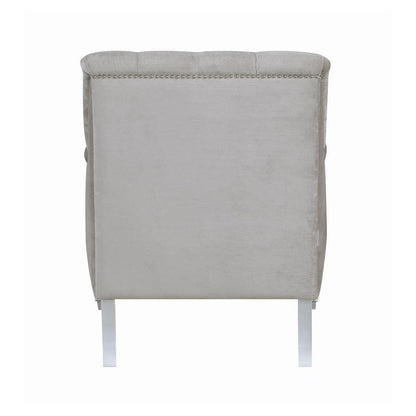 Avonlea Sloped Arm Tufted Chair Grey 508463