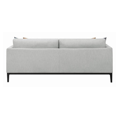 Apperson Cushioned Back Sofa Light Grey 508681