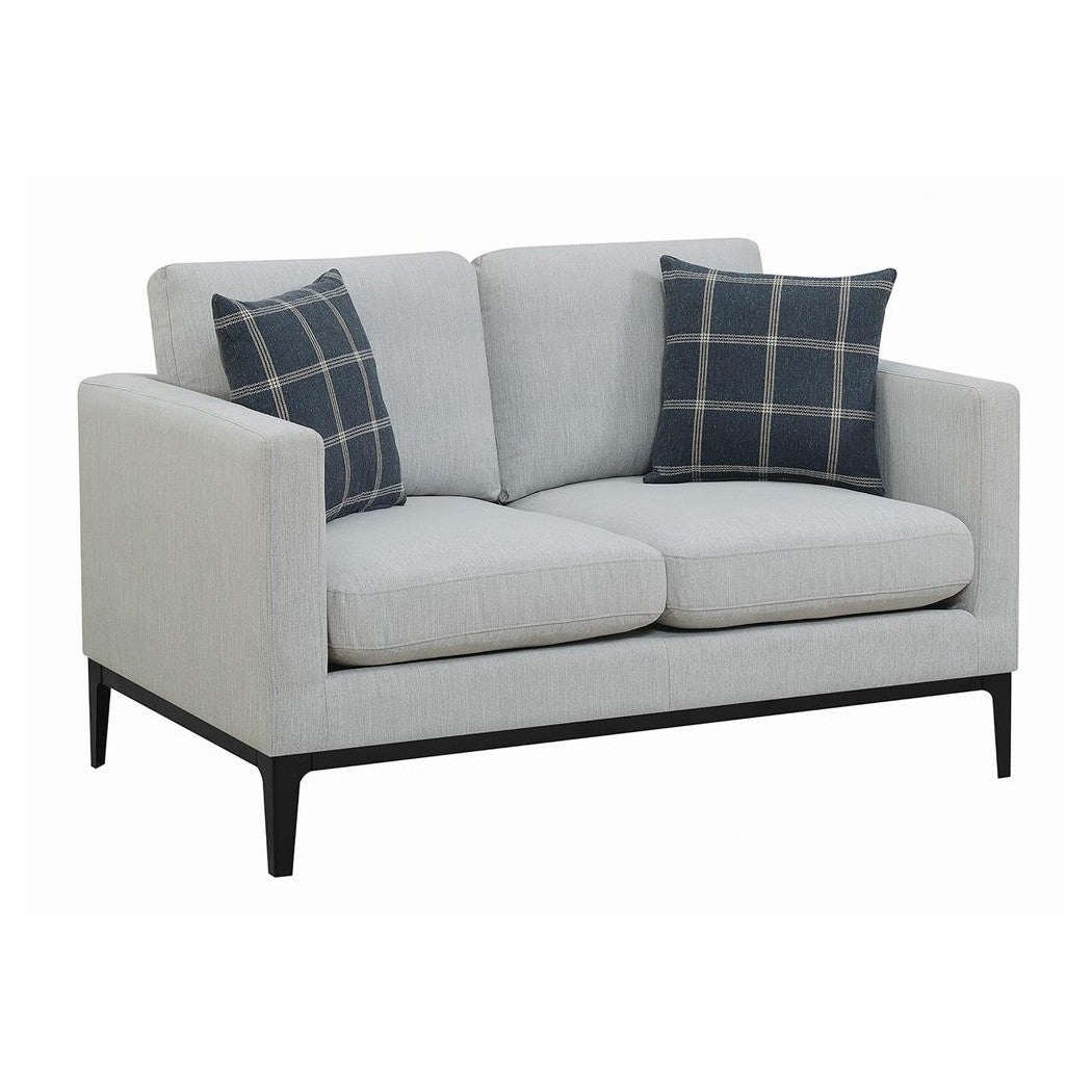 Apperson Cushioned Back Loveseat Light Grey 508682
