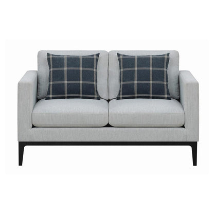 Apperson Cushioned Back Loveseat Light Grey 508682
