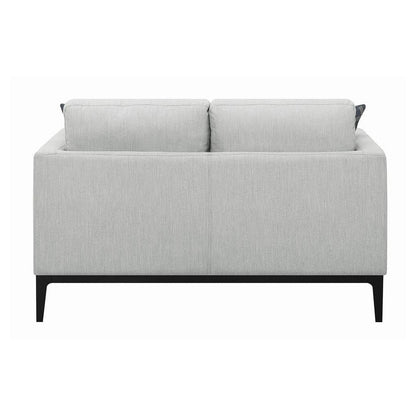 Apperson Cushioned Back Loveseat Light Grey 508682