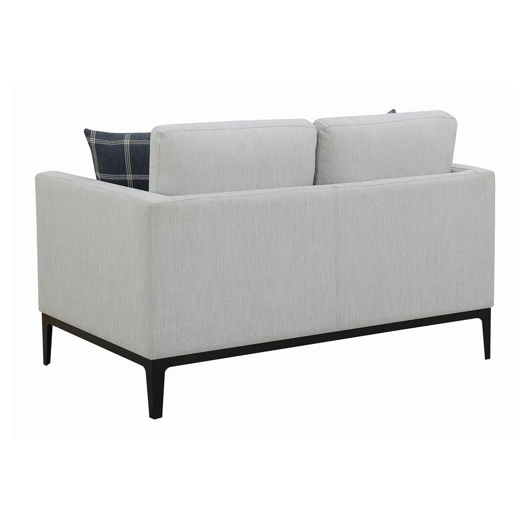 Apperson Cushioned Back Loveseat Light Grey 508682