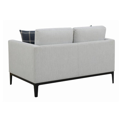Apperson Cushioned Back Loveseat Light Grey 508682
