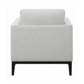 Apperson Cushioned Back Arm Chair Light Grey 508683