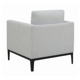 Apperson Cushioned Back Arm Chair Light Grey 508683