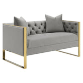 Eastbrook Tufted Back Loveseat Grey 509112