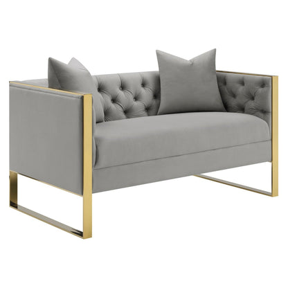 Eastbrook Tufted Back Loveseat Grey 509112