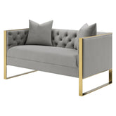 Eastbrook Tufted Back Loveseat Grey 509112