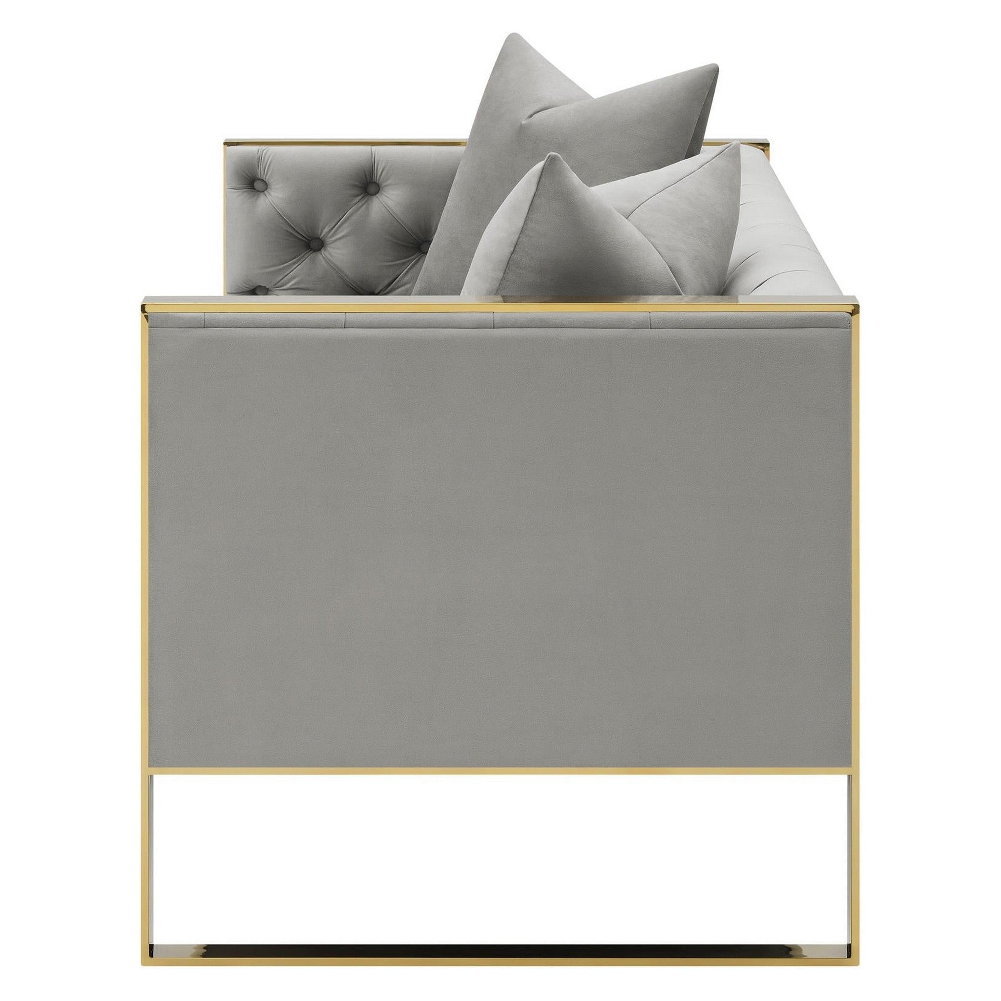 Eastbrook Tufted Back Loveseat Grey 509112