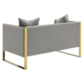 Eastbrook Tufted Back Loveseat Grey 509112