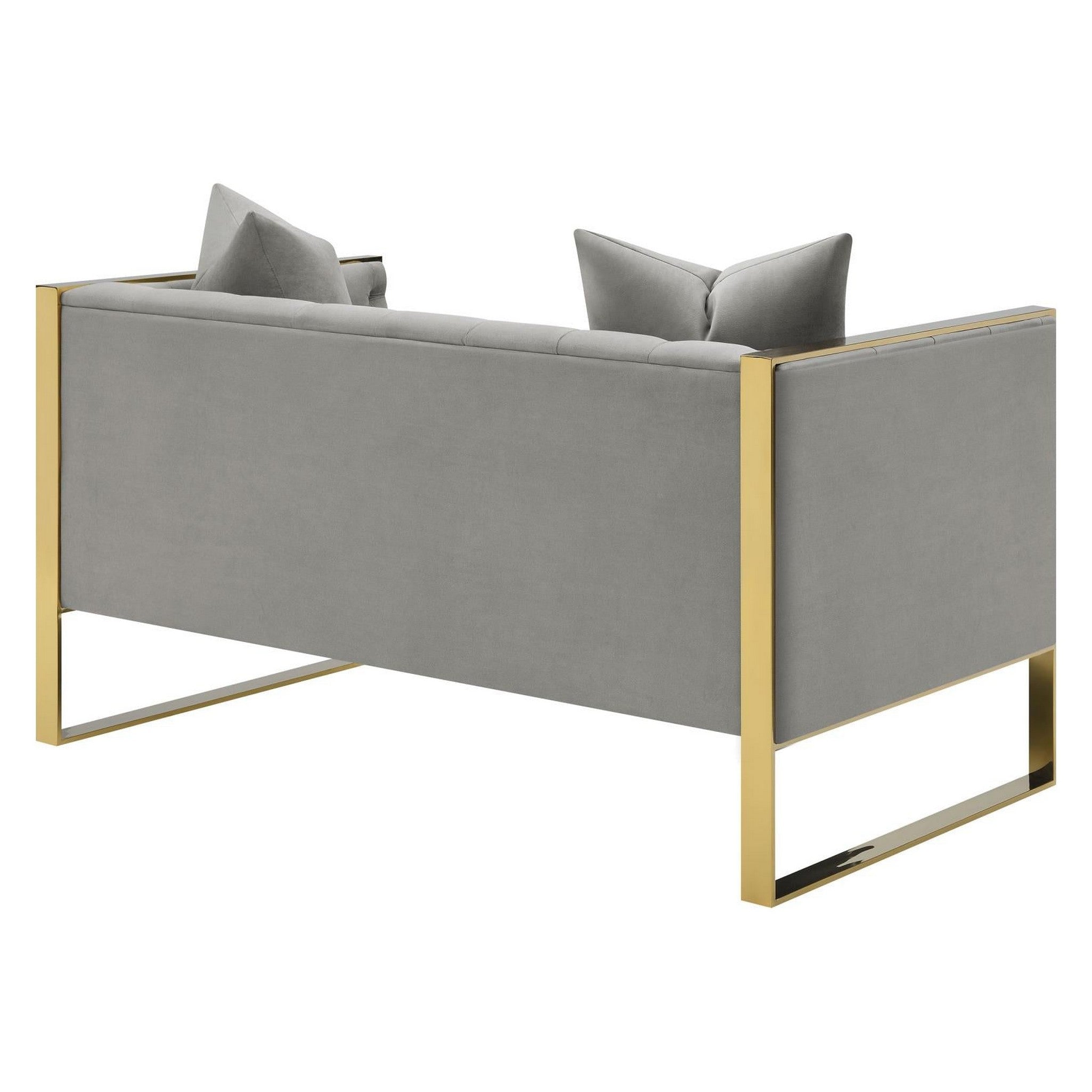 Eastbrook Tufted Back Loveseat Grey 509112