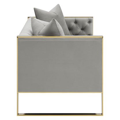 Eastbrook Tufted Back Loveseat Grey 509112